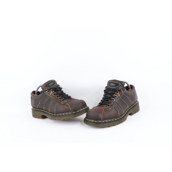 Vintage Dr Martens Mens 8 Womens 9 Distressed Chunky Platform Leather Shoes main image 4